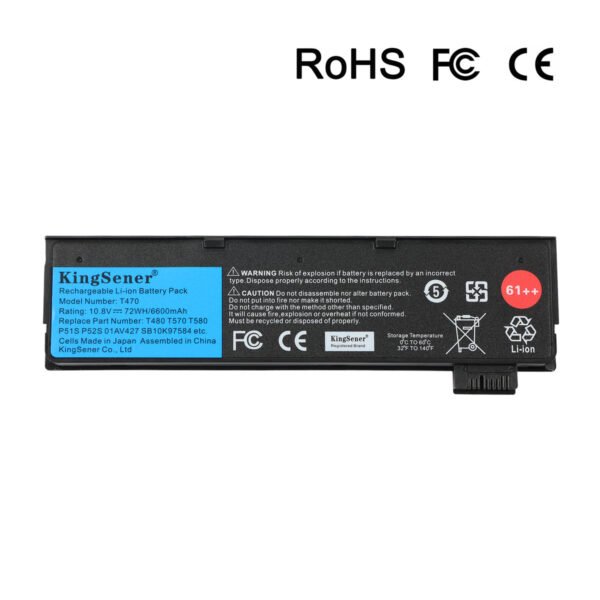 ThinkPad T470/T480 61++ 72Wh Replacement Laptop Battery